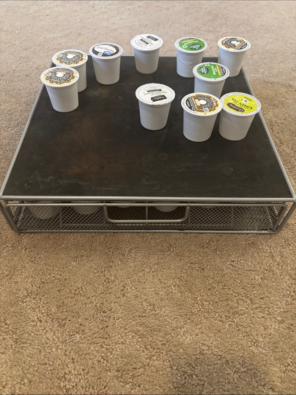 K-Cup Drawer Organizer - Gray Coffee Pod Storage Negotiable WITH PODS - Picture 2 of 4